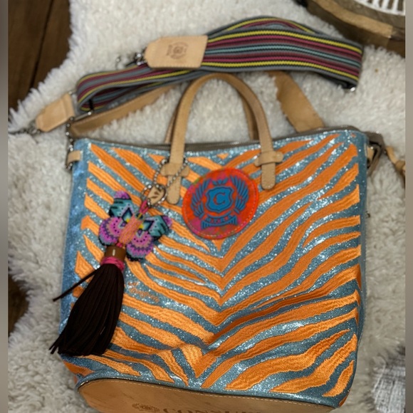 Consuela Lil Matt Sling tote with optional cross body strap, back strap - Picture 2 of 8